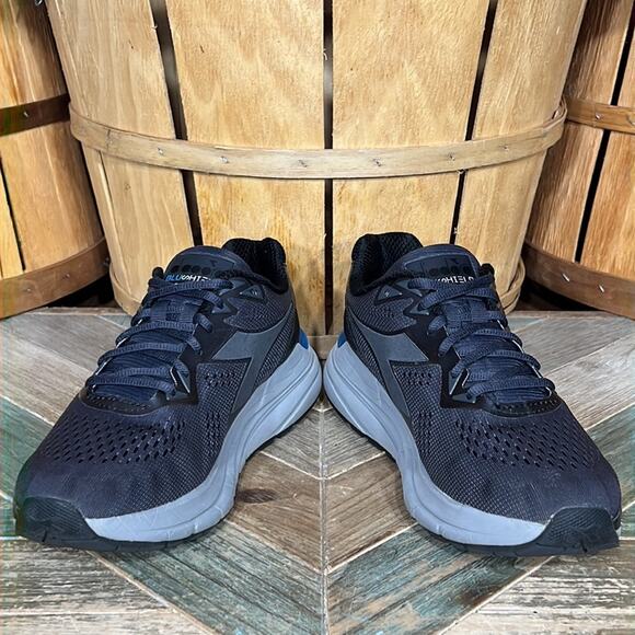 Diadora Mythos 3 Blushield Gray Black Blue Comfort Running Shoes Womens Size 8.5 - Picture 7 of 11